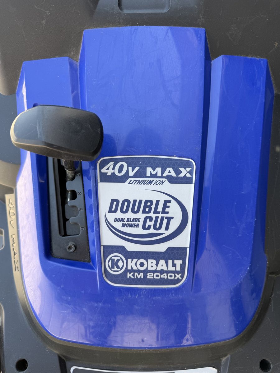 Kobalt 40V Max 20-Inch Cordless Lawn Mower KM 2040X Dual Blade