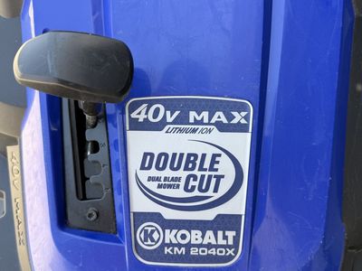 Kobalt 40V Max 20-Inch Cordless Lawn Mower KM 2040X Dual Blade