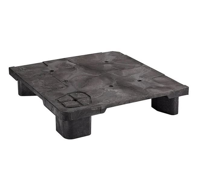 Solid Top Platform/Pallet Garage Storage, Black HDPE, Keep Items High & Dry!