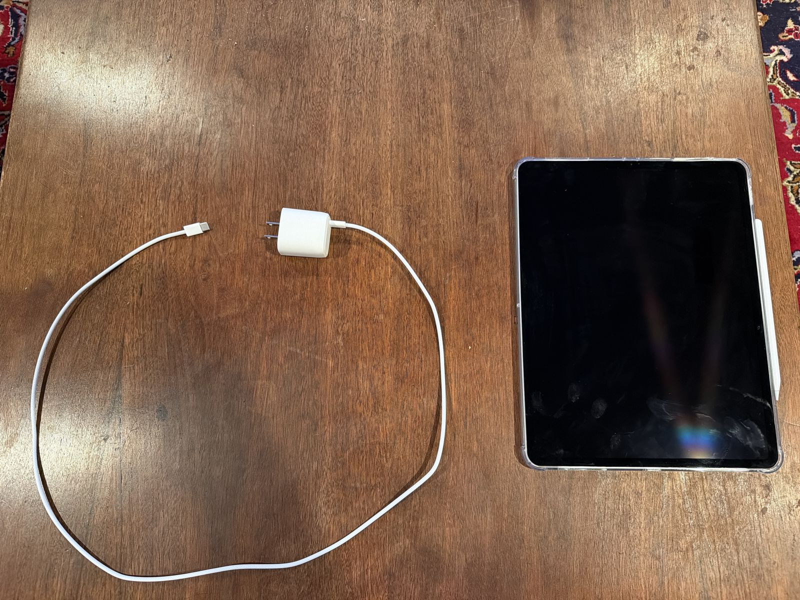 12.9” apple ipad pro silver 128gb 4th gen. wifi. with apple pencil 2nd gen.