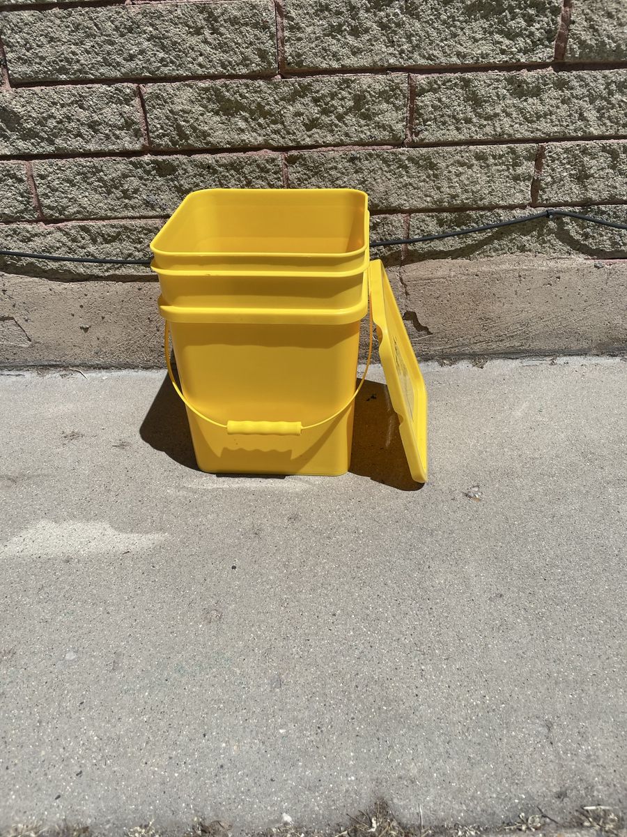 Buckets with lids