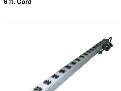 Legrand 8-Outlet 15 Amp Surge Protector 4ft long