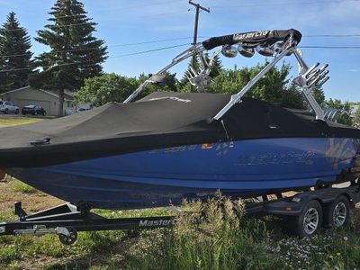 MasterCraft X-45 Wakeboard Boat (Blue/Black) with Trailer - Excellent Condition