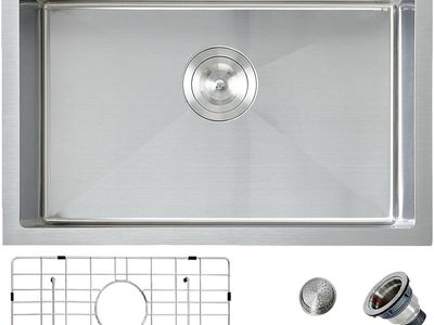 24" x 18" Stainless Steel Drop In Kitchen Sink