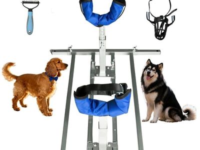 Professional Grooming & Whelping Table for Medium to Large Dogs (17.5-35.5 IN Height)