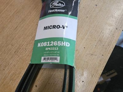 6.0 Poweerstroke Gates FleetRunner Micro-V Heavy Duty Serpentine Belt K081265HD / 8PK3213