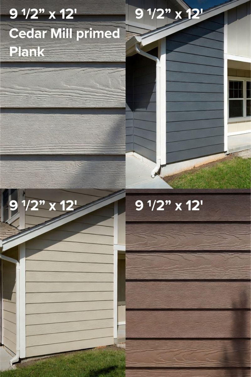 Fiber Cement Lap Siding - 9.5” x 12’ x 5/16”