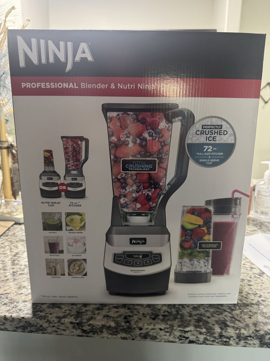 Ninja Professional Blender With Nutri Ninja Cups