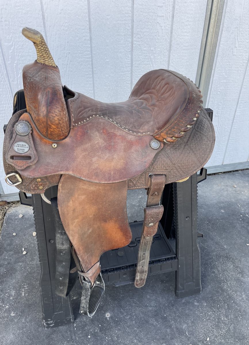 Sharon Camarillo Barrel Racing Saddle