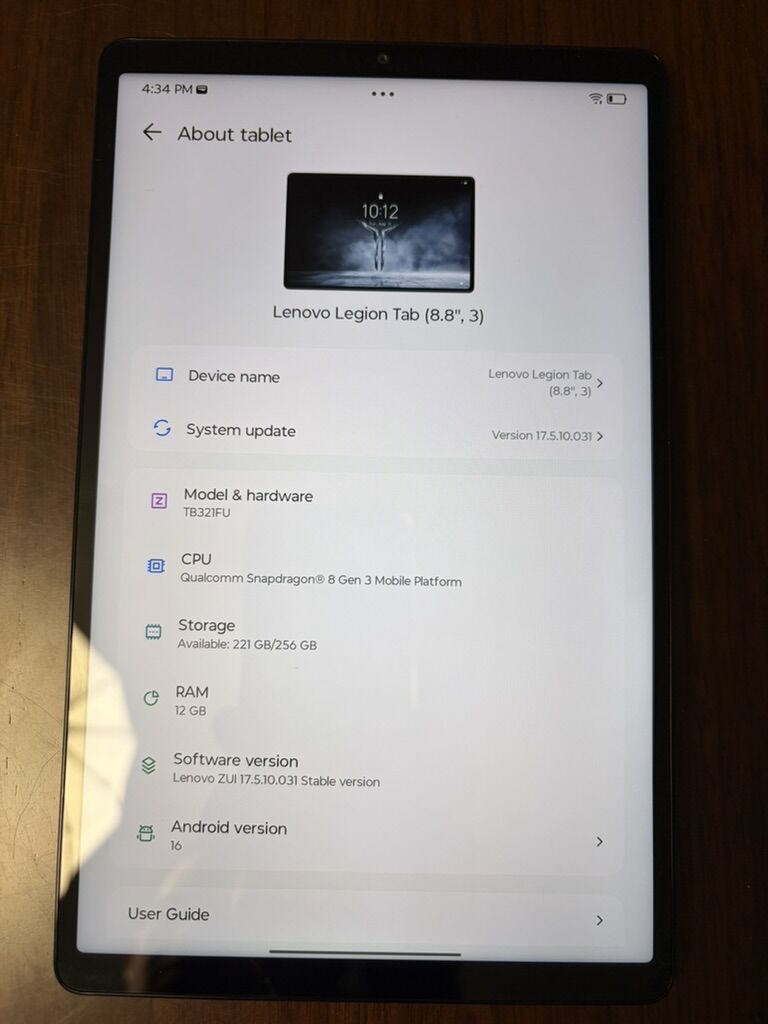 Lenovo Legion Tab Gen 3 (Y700) – Like New