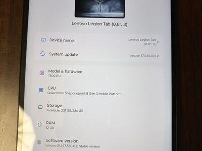 Lenovo Legion Tab Gen 3 (Y700) – Like New