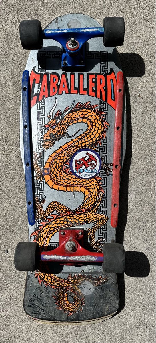 1986 Powell Peralta Caballero Dragon Skateboard Tracker Trucks Cross Bones