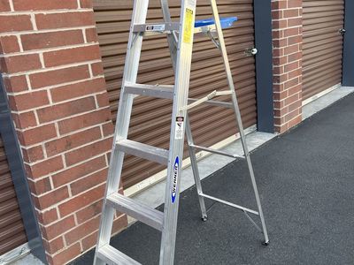 Werner A-Frame Ladder Aluminum 6 feet tall 250 pound Capacity