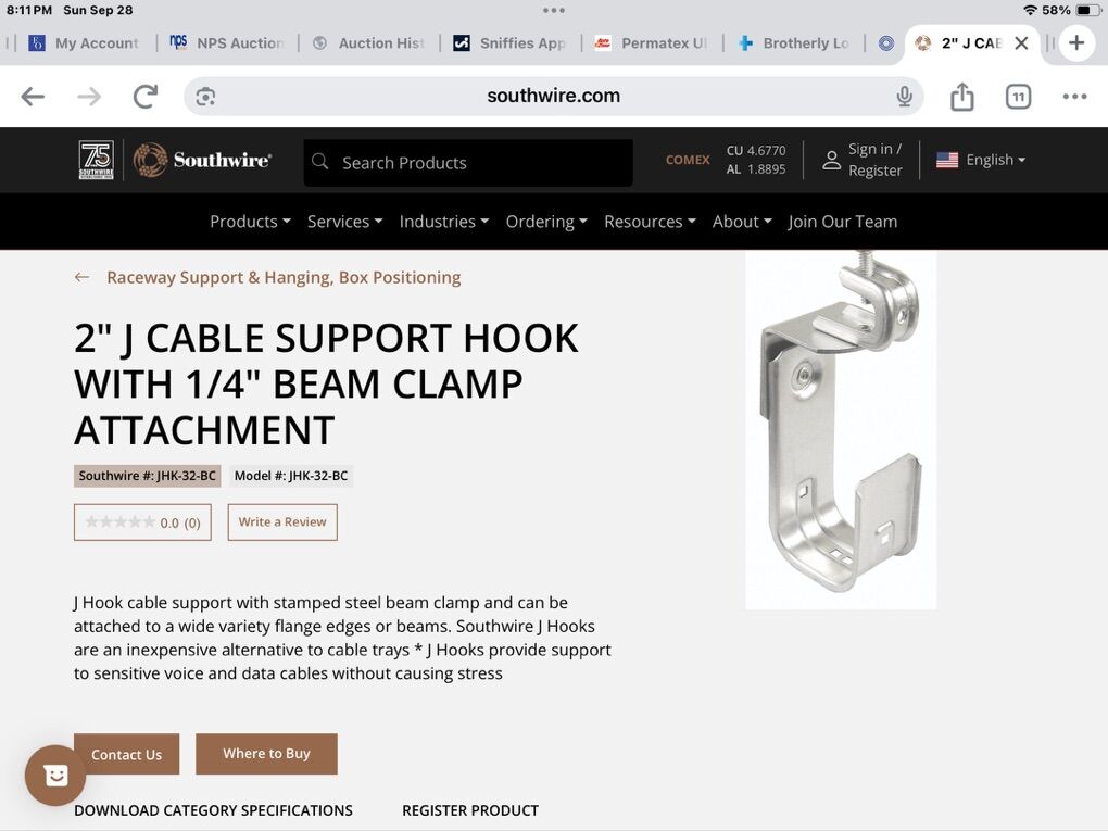 15- Southwire Beam Clamps