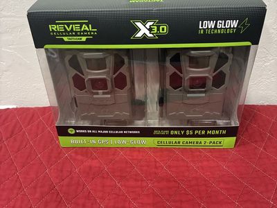 TACTACAM REVEAL X 3.0 Cellular Trail Camera 2-Pack with Built-in GPS & Low Glow IR Technology