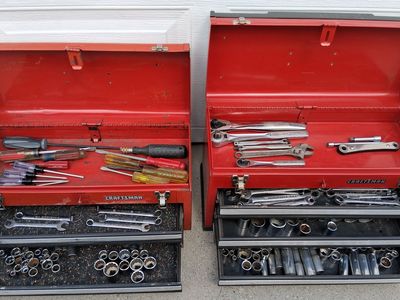 171 Craftsman USA Wrenches Sockets wrench socket ratchet 2 toolboxes tool box