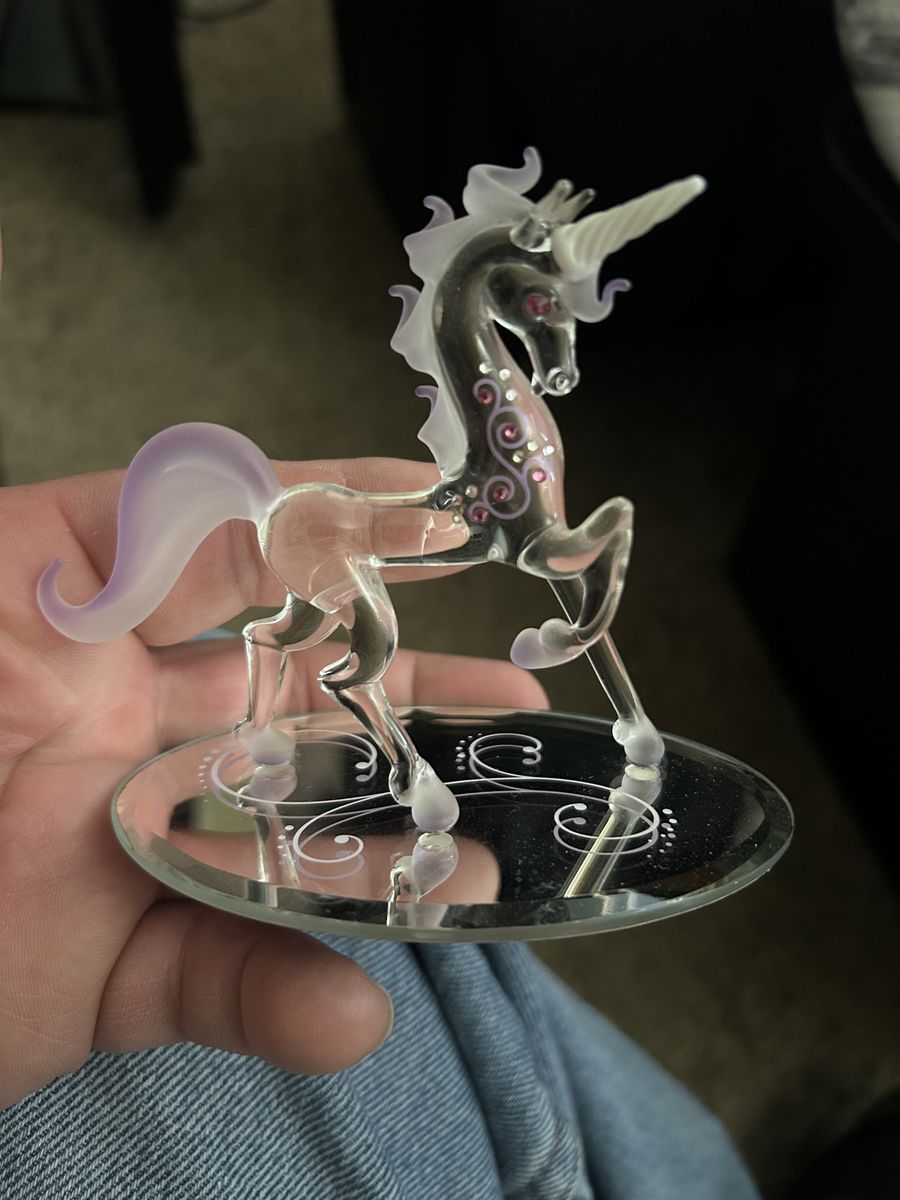 Glass unicorn