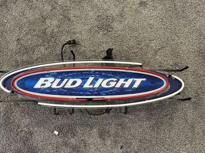 BUD LIGHT Iconic Neon Light Sign - WORKING, Glass Tube Neon, Mid 90's