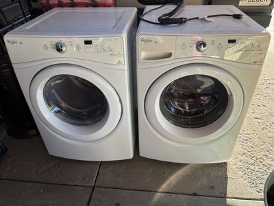 Whirlpool Duet Front-Load Washer & Electric Dryer Set - White, Used, Works Great