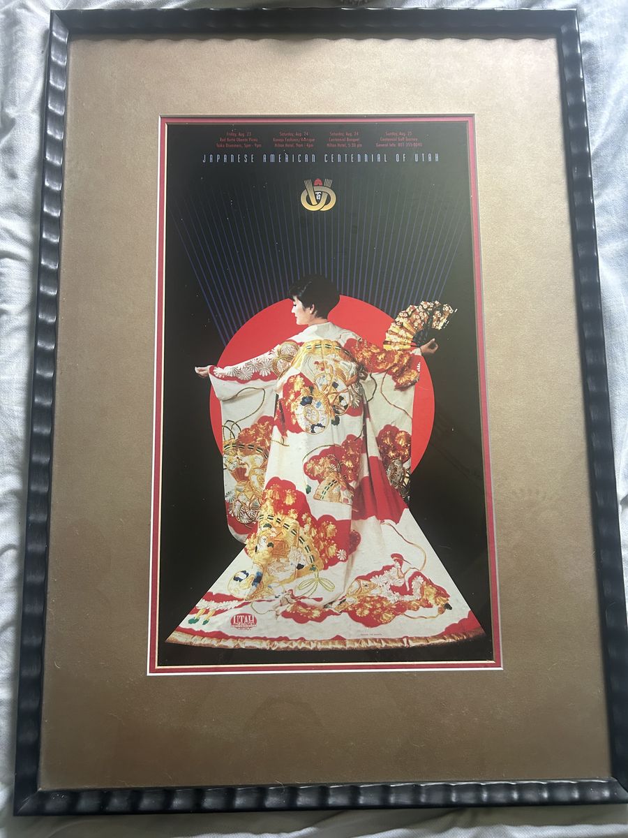 Japanese American Centennial in Utah Poster Vintage (‘96) Ted Nagata