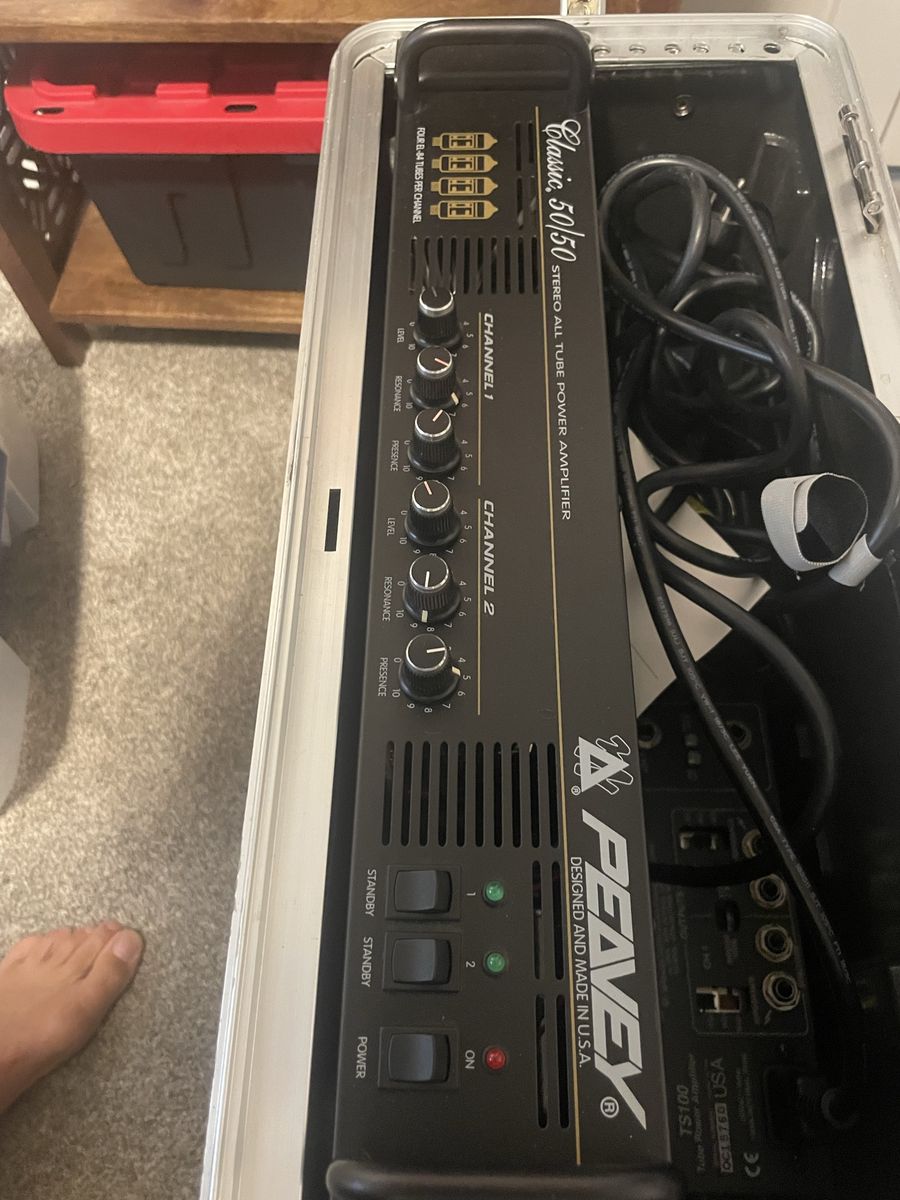 Peavey Classic 50/50 Stereo All Tube Power Amplifier EL84 Rackmount