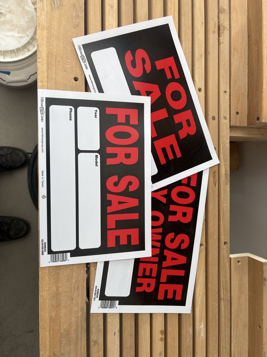 4 Sale Signs