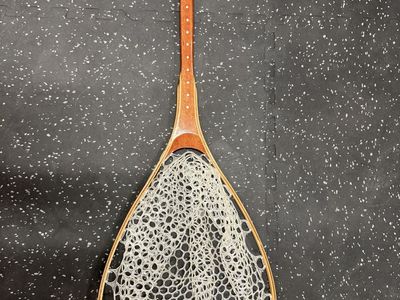 NEW Long Handled Fishing Net with Rubber Basket