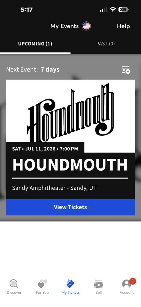 Houndmouth Concert Tickets Reserved