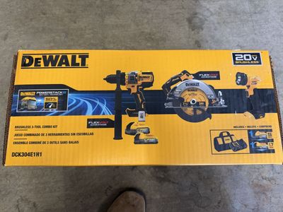 DEWALT DCK304E1H1 20V MAX Brushless 3-Tool Combo Kit with Powerstack Battery