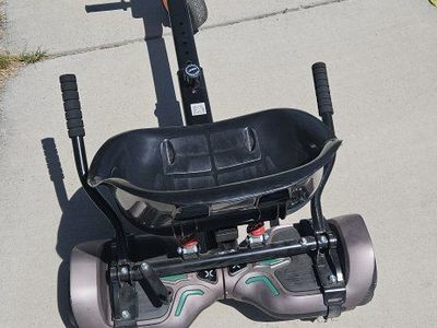 Hoverboard with go kart attachment