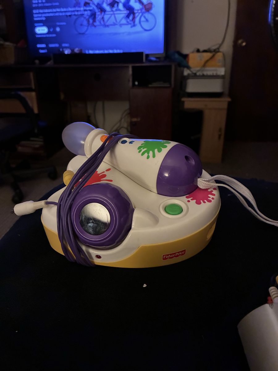 Fisher-Price Kids Karaoke Machine Toy with Microphone