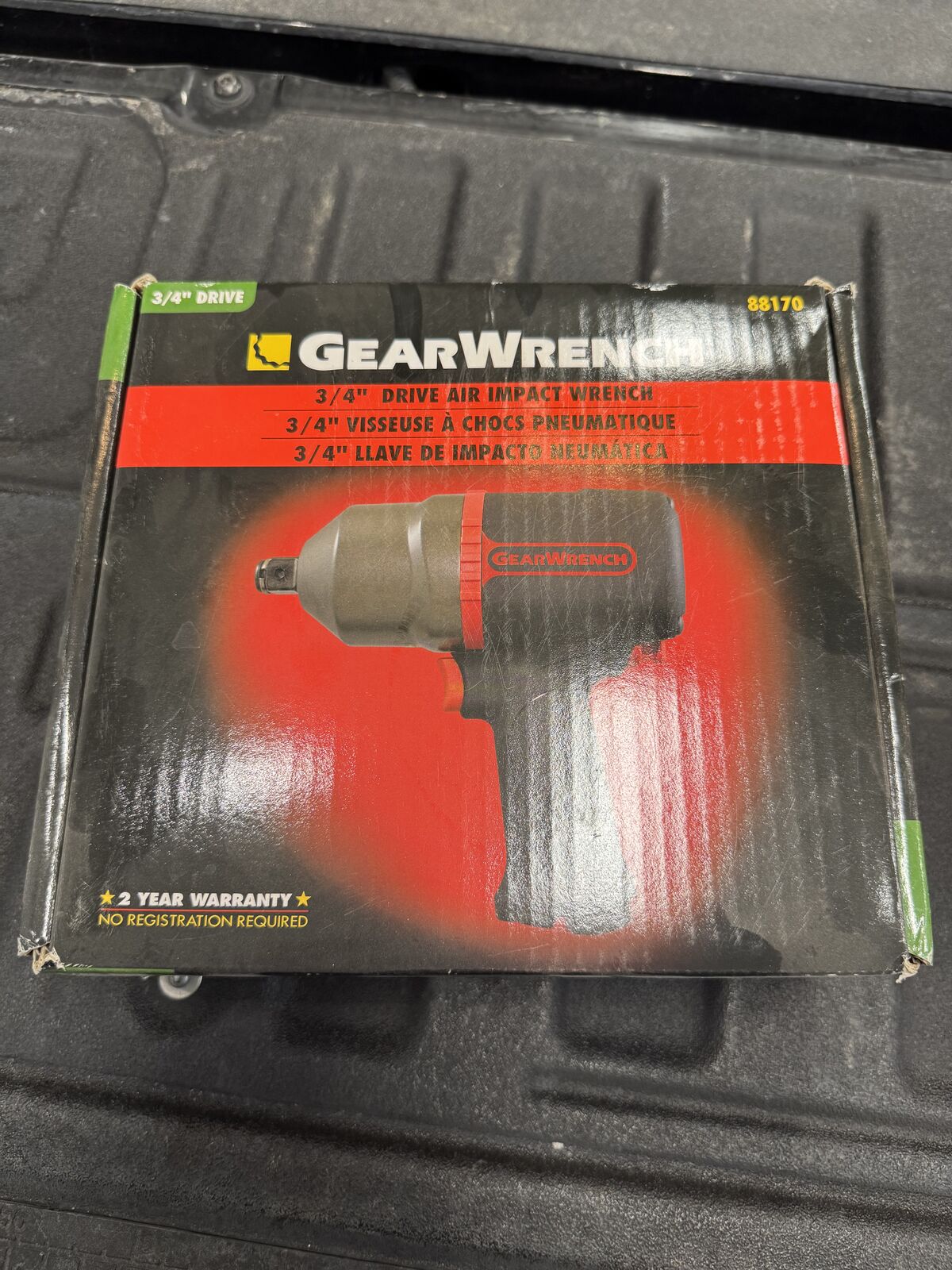 NEW GearWrench 88170 3/4" Drive Air Impact Wrench, 1800 Ft/lb Breakaway Torque, NOB