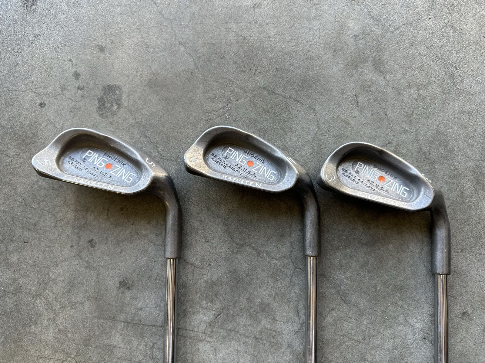 Ping Zing Irons Orange Dot 3,4,5