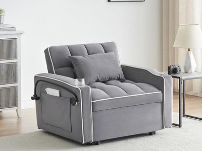 3-in-1 convertible sleeper sofa bed chair