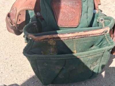 Occidental Leather 5080DB Pro Framer Tool Belt - Green Canvas & Leather