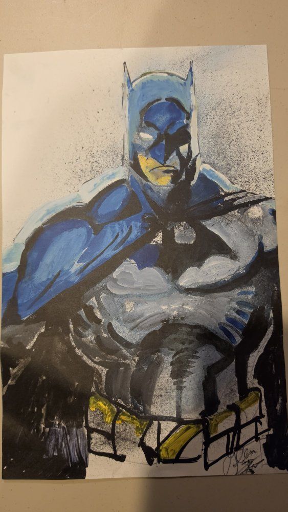 Batman Watercolor Print