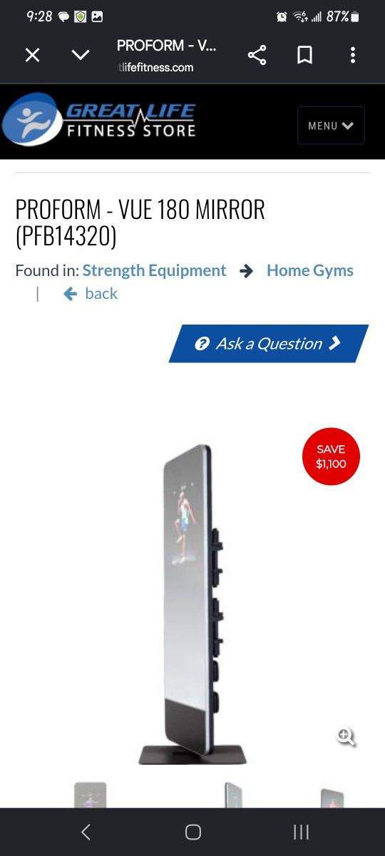 pro form mirror 