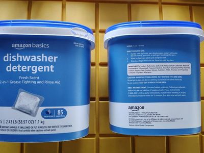 Amazon basics dishwasher detergent 85 CT X2