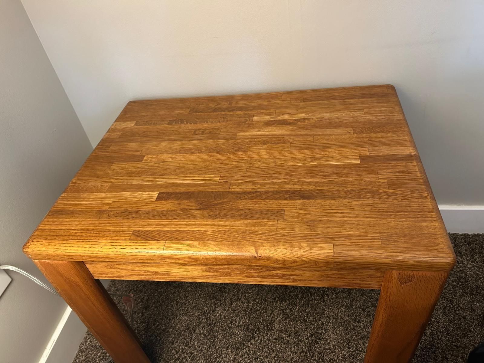 Solid Wood Nightstand / Side Table – Excellent Condition – $15 OBO