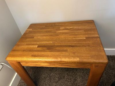 Solid Wood Nightstand / Side Table – Excellent Condition – $15 OBO