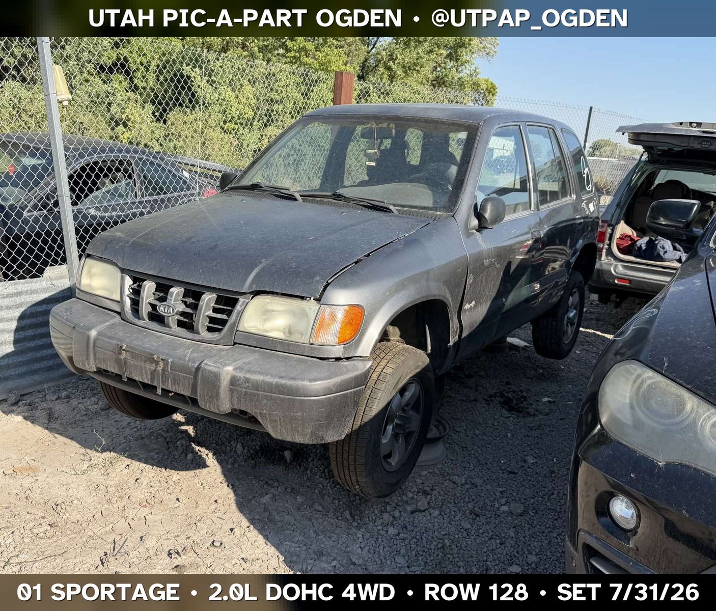 Just In! 2001 Kia Sportage Parts - UTPAP Ogden