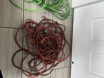 Set of 3, 100ft long extension cords