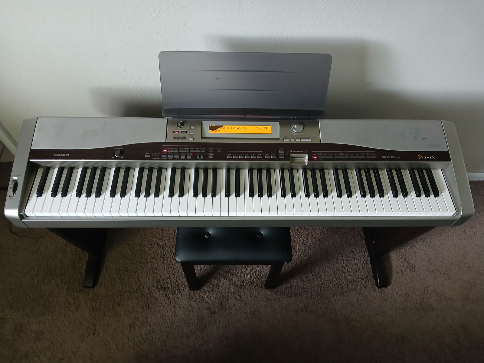 Wtt Casio Privia PX-400R keyboard for cymbals or drum gear