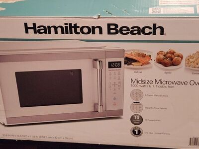 Midsize microwave oven