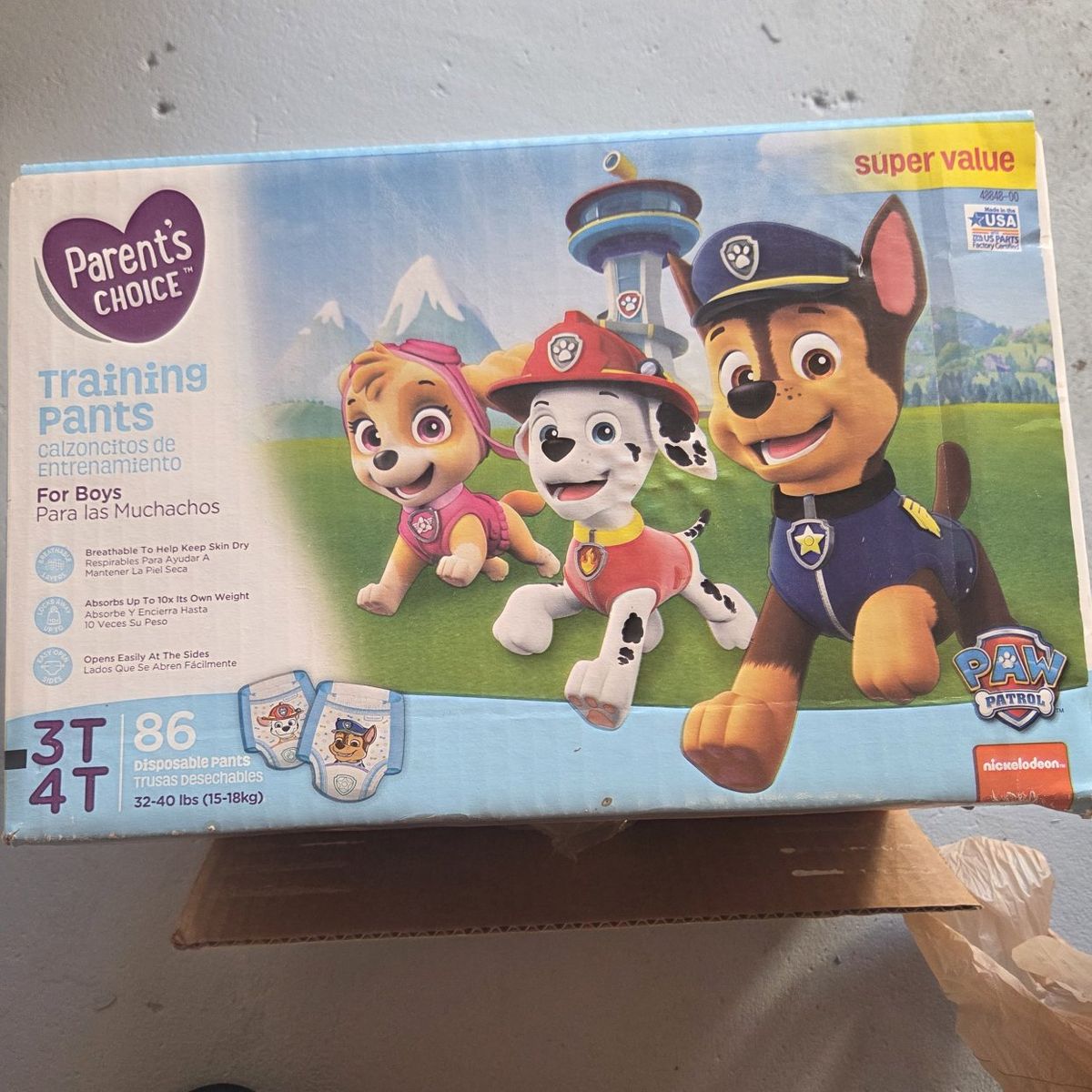 Training pants / Pull-Ups size 3T 4T