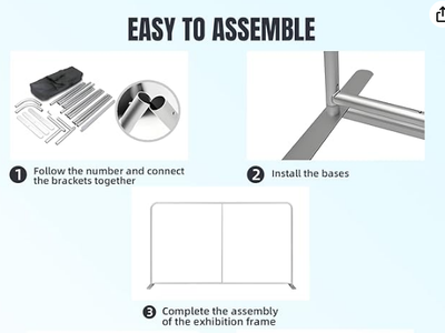 7.5x20 Ft Customize Backdrop for Trade Show Display Stand