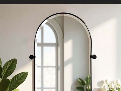 Bathroom vanity pivot mirror
