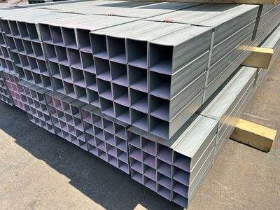 BEST BUY OF THE YEAR! Surplus Galvanized Steel Square Tubing 4 x 4 x .098 (13ga) wall x 33'6 $109.95 each