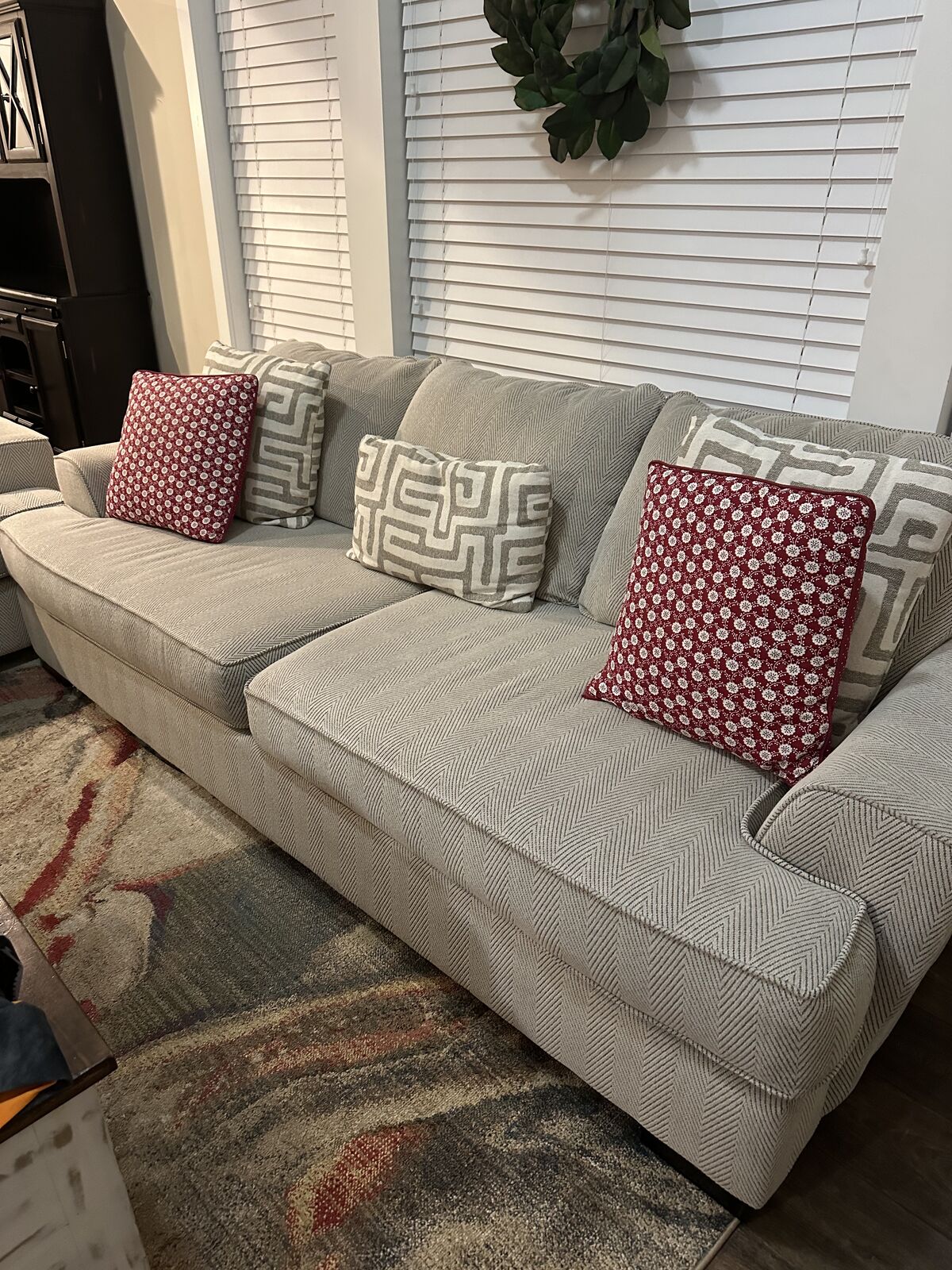 White Couch and Love Seat