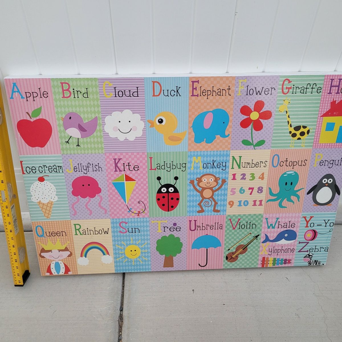 Kid's poster for learning the alphabet